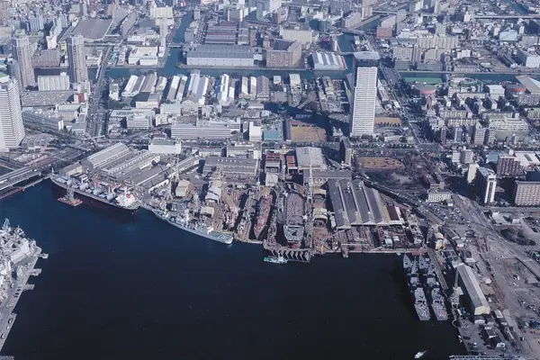 豊洲の昔の造船工場