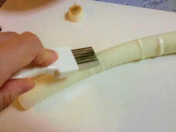 ネギカッター使用写真①